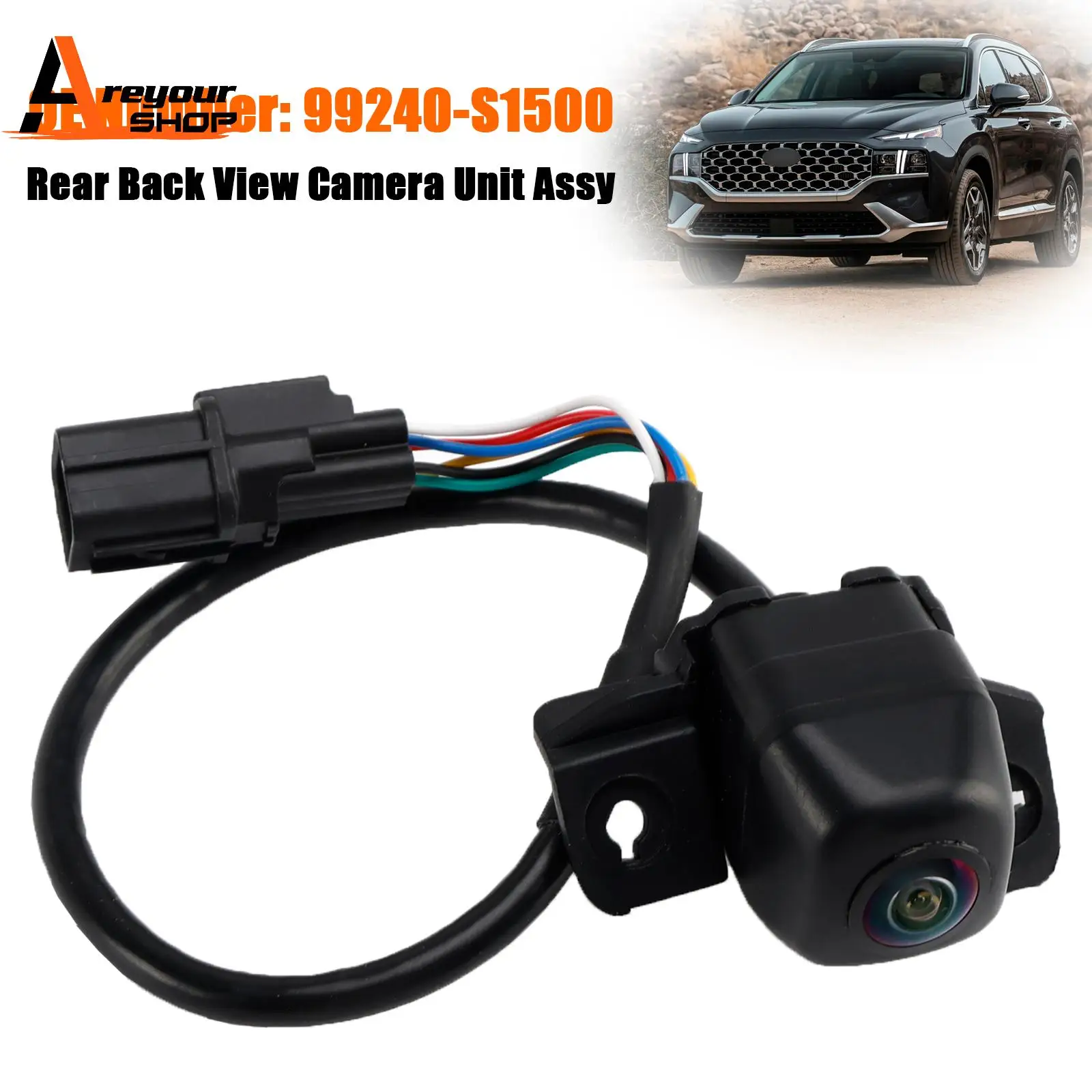 Areyourshop Rear Back View Camera Unit Assy 99240-S1500 for Hyundai Santa Fe 2021 2022 2023