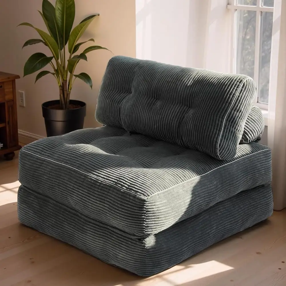 

Folding Sofa Bed,Convertible Sleeper Chair For Adults, Folding Sofa Bed Foam Filling Couch With Pillow，Sleeper Chairs Single