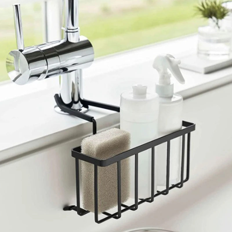 

Space-saving Multifunctional Sink Faucet Shelf Kitchen Draining Sponge Cleaning Supplies Organizer Kitchen Accessories