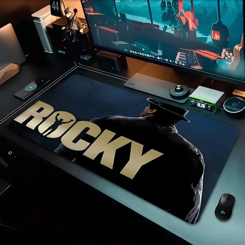لوحة ماوس ألعاب كبيرة غير قابلة للانزلاق من روكي بالبوا - قاعدة مطاطية متينة، تصميم نابض بالحياة للرياضات الإلكترونية والاستخدام المكتبي، مثالية للوحة المفاتيح #6