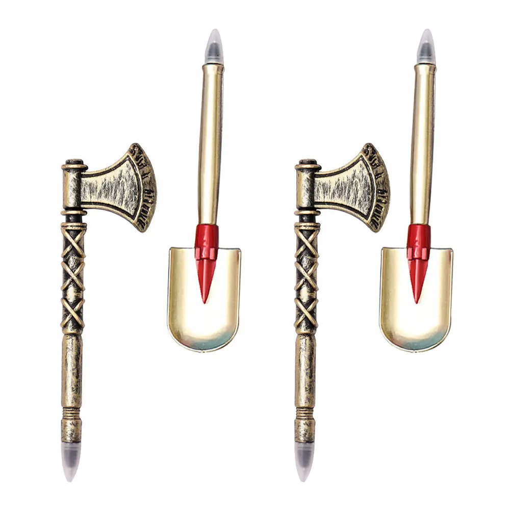 

4Pcs Decorative Ballpoint Pens Creative Unique Design Portable Writing Pen School Supply Student Accessory Fun Multi-Function