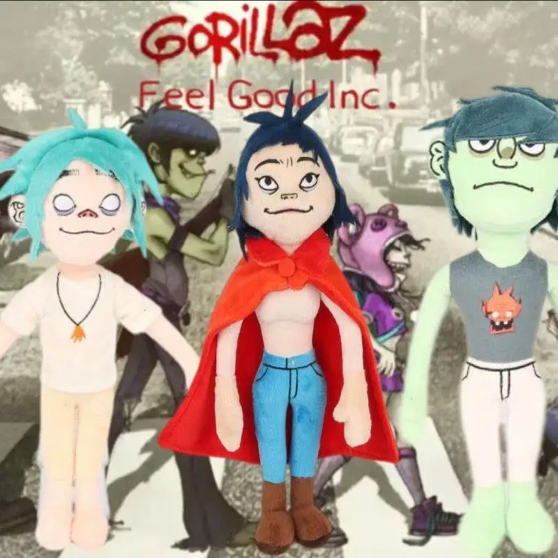 Stuffed12cm Anime Gorillaz Noodle Street Fighter Plushies Toys for Kids and AdultsCute Cosplay Pendant Backpacks Birthday Gift