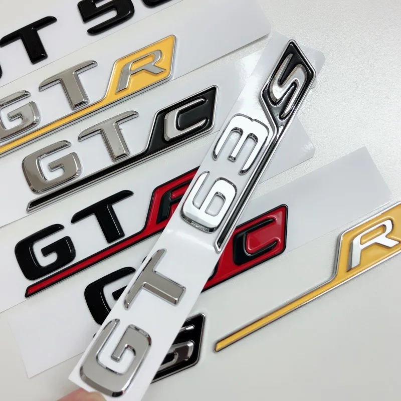 3D ABS Rear Trunk Decal Emblem Badge Sticker For Mercedes AMG GT R S C GTR GTS GT50 GT43 GT53 GT63S W190 W251 Car Accessories