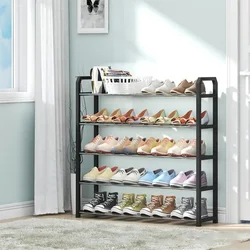 5/4/3 Layers Simple Shoe Rack Dust-proof Storage Shoe Cabinet Multi-layer Assembly Home Door Shoe Shelf Dormitory Organizer Rack
