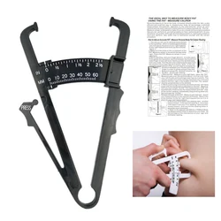 Health Care Skinfold Body Fat Caliper Body Fat Tester with Body Mass Tape with Measurement Chart Body Health Tool