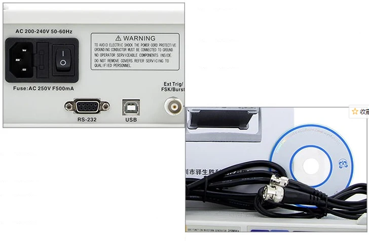 2003A 25MHz  RuoShui  Function Generator Signal Generator Dual Channels Arbitrary Waveform Generator