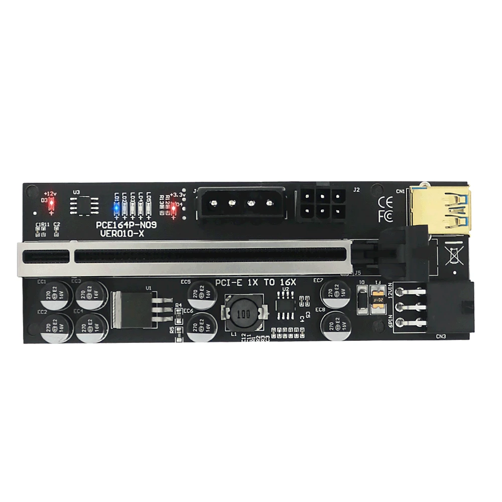 PCIE Riser 010 010X VER010X 010S Plus USB 3.0 สาย Cabo Riser GPU PCI Express X16 Riser สําหรับการ์ด Bitcoin Miner Mining