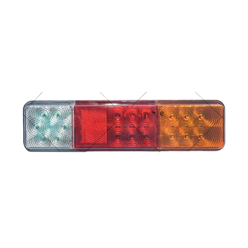 2 Pieces 12V -80V Rear Turn Lamp 220*54 Mm Tail Light Used For Forklift