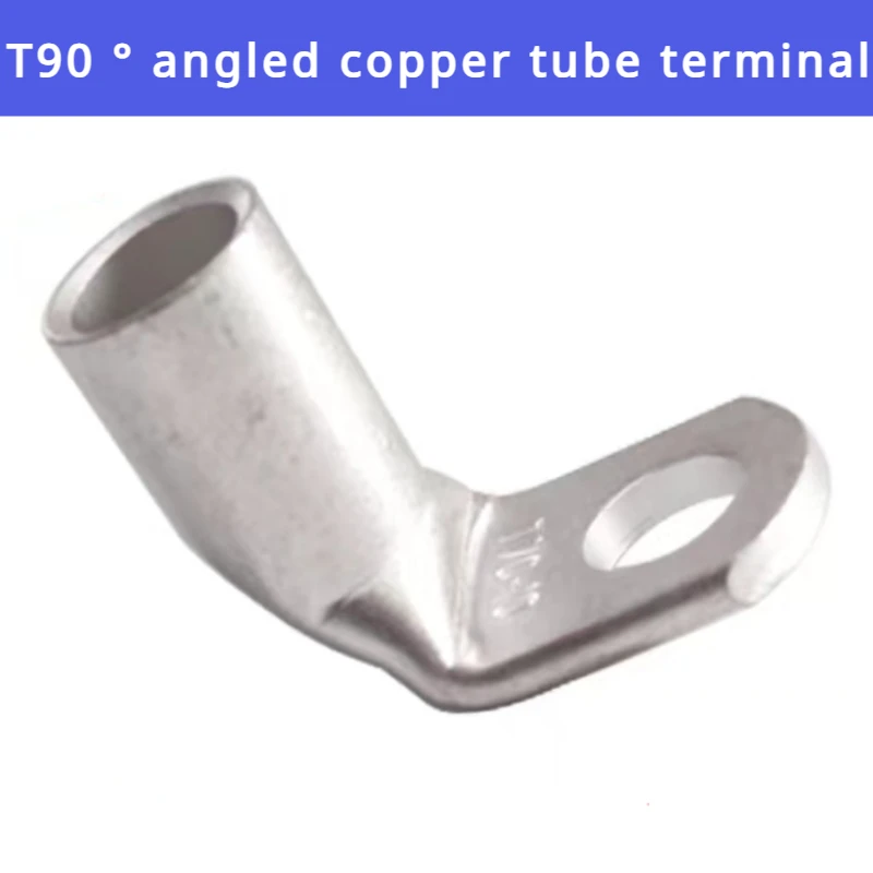

10PCS Wire Terminal L-type Right Angle 90 Degree Bend Nose T6/10/16/25-4/6/8/10 Tinned Copper Crimp Connector Cable Lugs