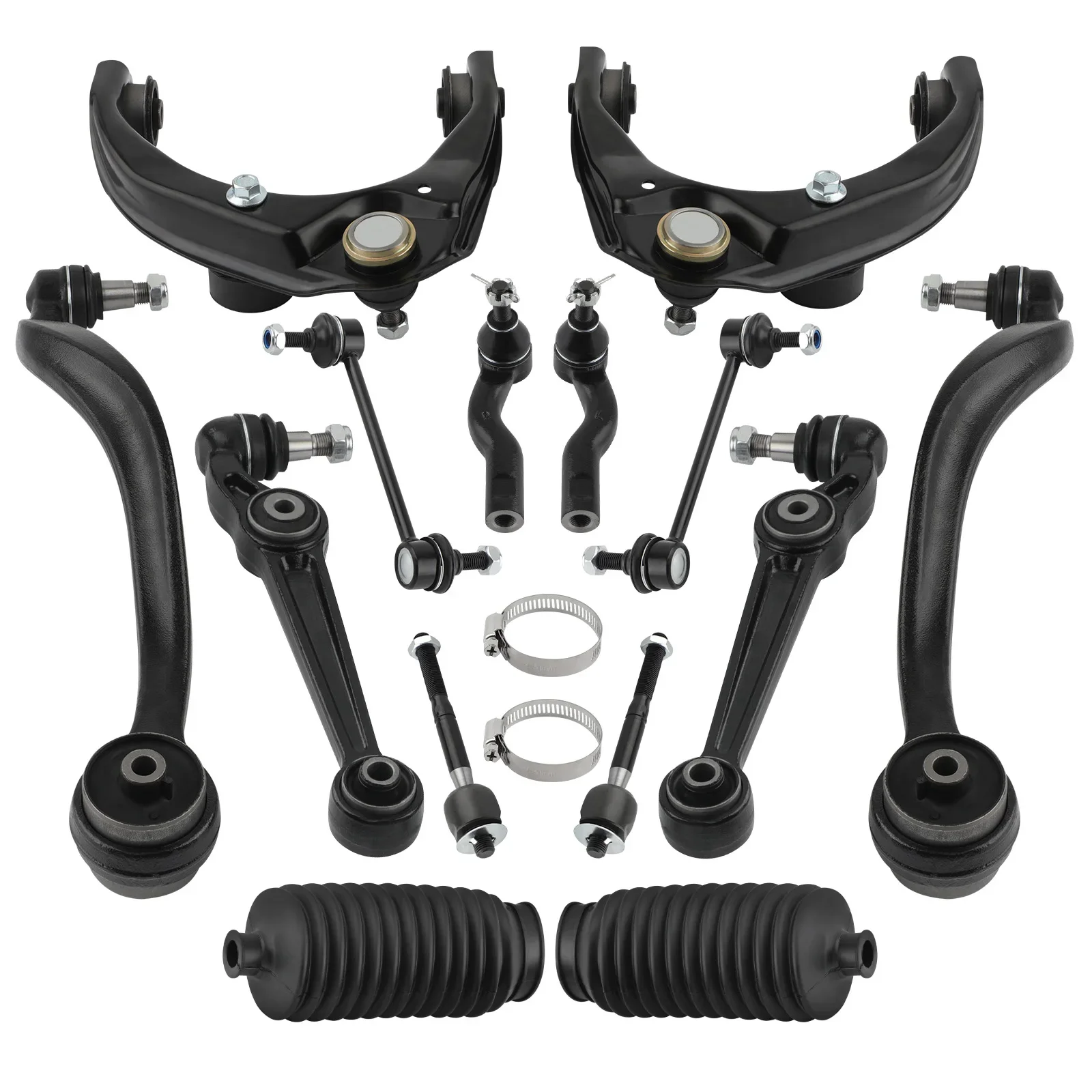 

14x Suspension Kit Front Upper Lower Control Arms Sway Bar For Ford Fusion Mercury Milan Lincoln MKZ 2010-2012
