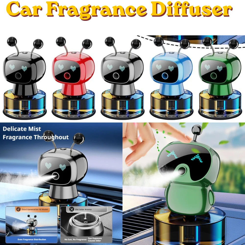 Smart Humidifier - Diffuseur d'arômes intelligent rechargeable pour voiture,