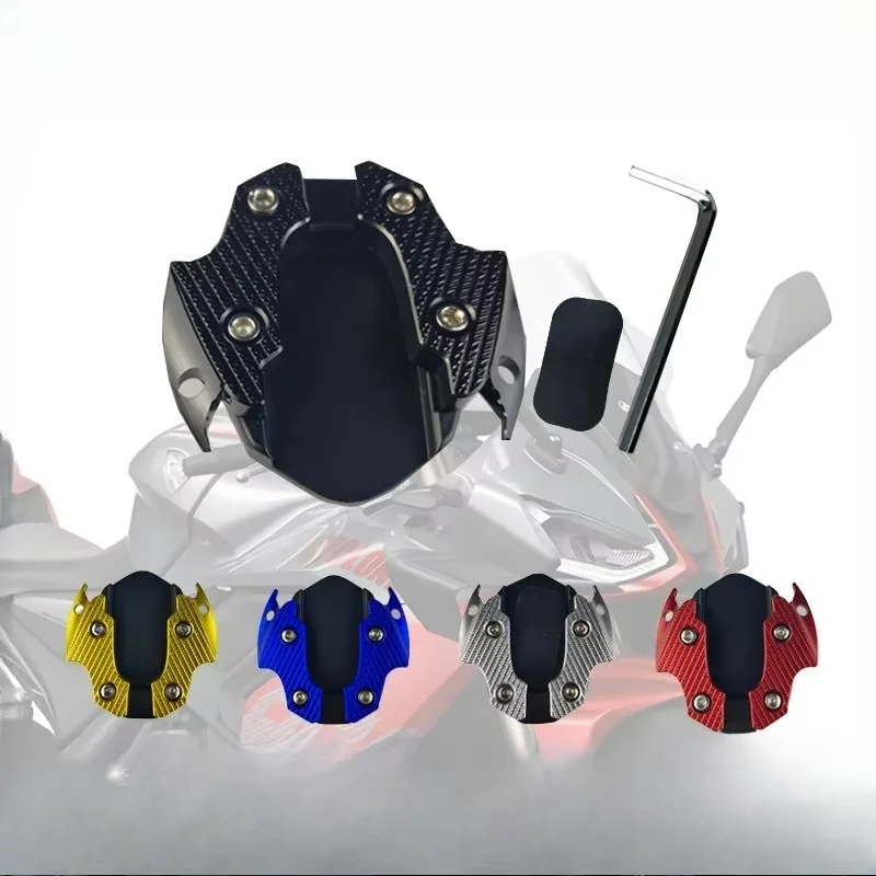 Motorcycle Modification Aluminum Alloy Foot Support Pad NMAX155 Anti Slip Side Stand Base Side Support Enlarged Pad
