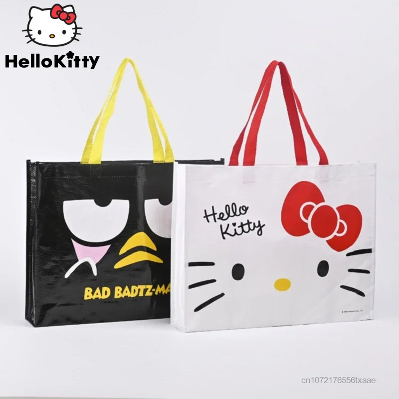 Sanrio Cartoon Hello Kitty nowa moda wodoodporna tkanina torebka damska torba na zakupy przyjazne dla środowiska torby do przechowywania