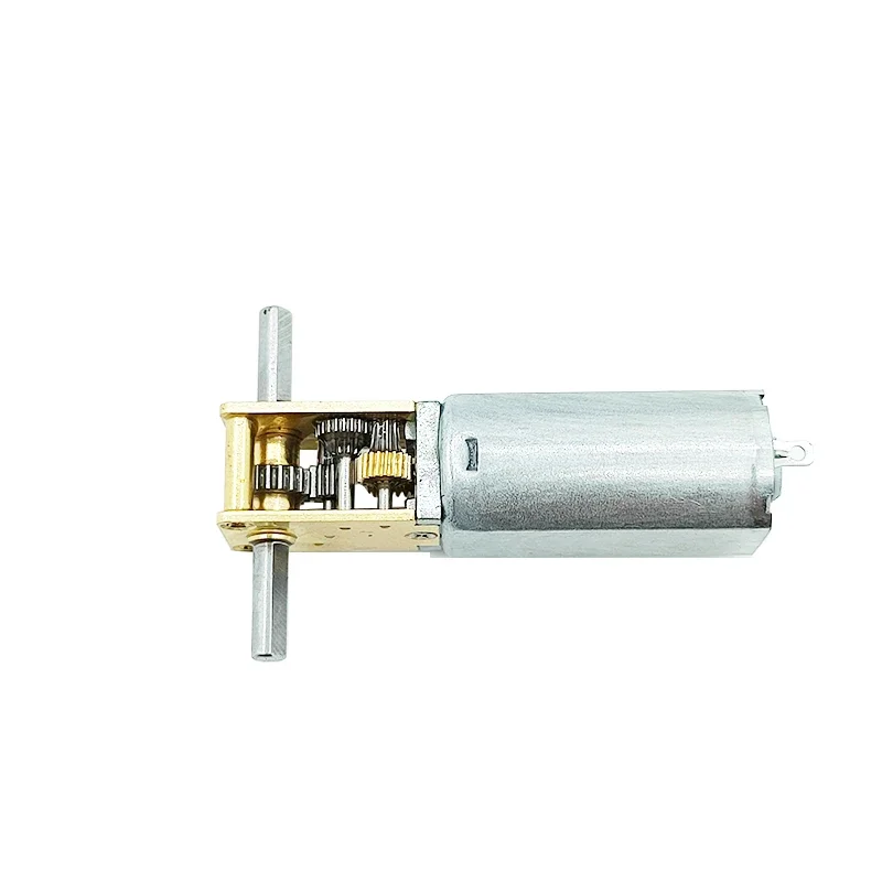Dc 3V 6V 12V 1218-050 Mini 050 Tandwielmotor Enkele/Dubbele/Lange As 4 Tpm-381 Tpm Lage Snelheid Hoog Koppel Wormall Wormetal Versnellingsbak Motor