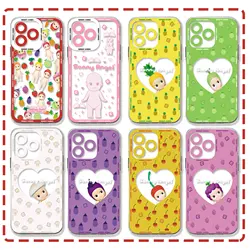 Sonnies Angels Summer Fruits Phone Case For iPhone 16 15 14 13 12 11 Mini Pro Max X XR XSMax 7 8 Plus SE20 Transparent Cover