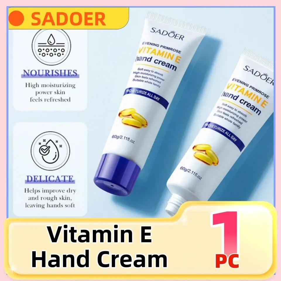 SADOER Vitamin E Hand Cream Remove Wrinkles Eliminate Spots Winter Hand Skin Care Anti Chapping Moisturizing Whitening