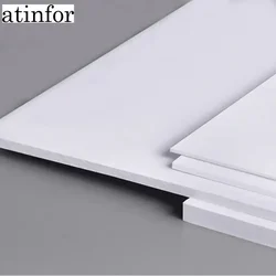 atinfor 5pcs 400x600mm PVC Foam Board White Plastic Model Board Supports Custom Sizes