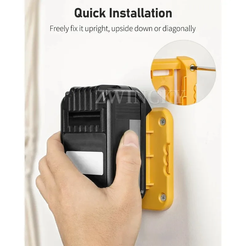 

Настенный аккумулятор 1/держатель аккумулятора 2 шт. для литиевой батареи Dewalt 18 В 20 В, сверхмощная база для хранения аккумуляторов