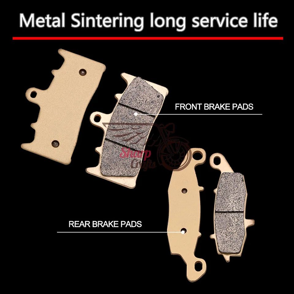 Motorcycle Metal Sintering Front Rear Disc Brake Pads For Suzuki M1600 M 1600 04 VZ1600 VZ 1600 K4 Intruder 2004