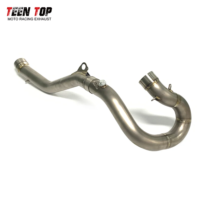 Offroad Bike Exhaust Header For KTM 450 EXC-F 500 EXC-F 500 XCF-W Front Exhaust Pipe For Husqvarna FE450 FE501 20-23 Titanium