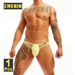 CMENIN Men Bikini Briefs Man Underwear Slip Transparent Mesh Underpants Male Cuecas Men's Panties Ultra-thin Gays Sports Briefs