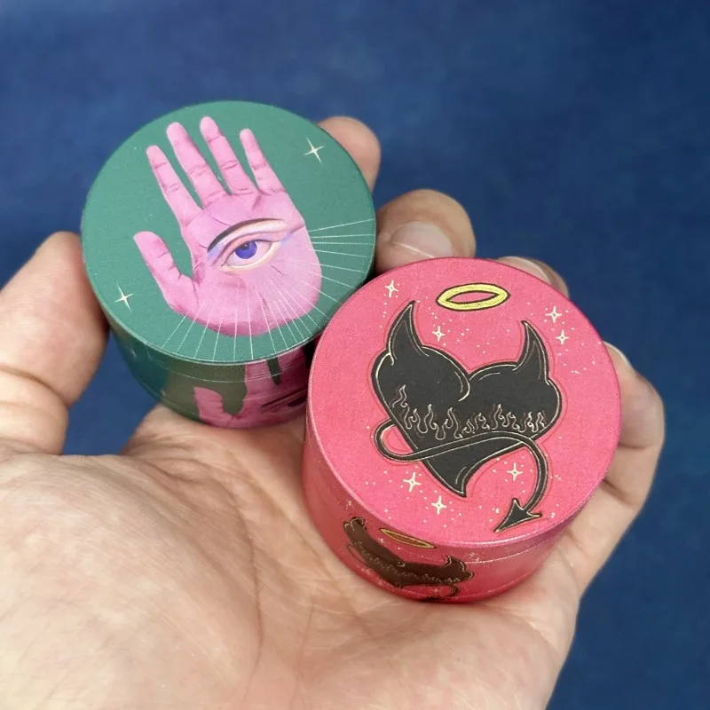 2 بوصة مطحنة الأعشاب التوابل دليل كسارة معدنية مدقة الفلفل هاون مطحنة الملح القاطع 4-Layers طاحونة أدوات التدخين اكسسوارات #2