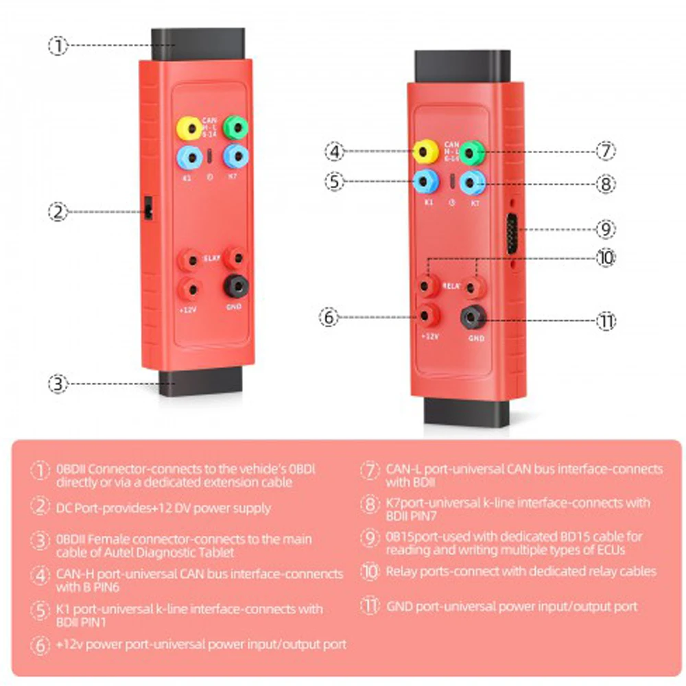 Programming Tool For Autel MaxiIM G-BOX 3 2 Adapter Fit MAXIIM IM608 KM100 IM608PRO All Key Lost For BMW Mercedes-Benz Toyota 4A