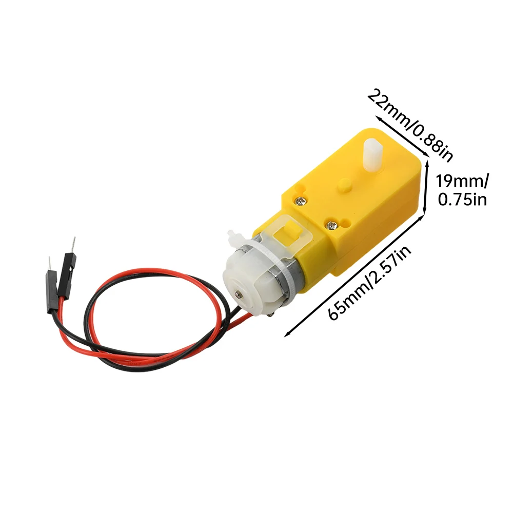 Двухосевой мотор-редуктор постоянного тока 3-6 В TT, мотор-редуктор 1:48, подходит для Arduino DIY, умный автомобиль, робот, вождение, игрушечный автомобиль, самолет