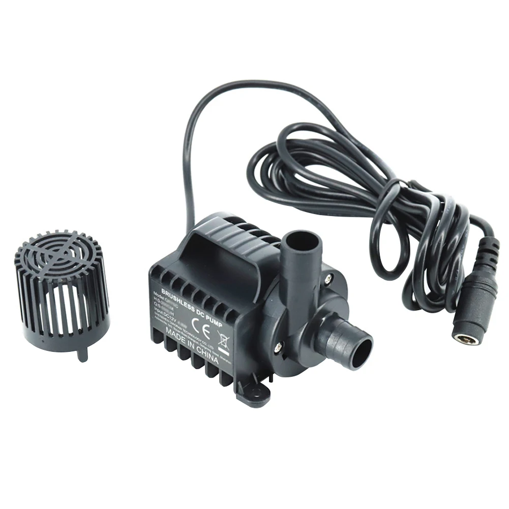 미니 수중 펌프 소형 분수 펌프, 물 기능 수족관 어항 탁상 애완 동물 연못 분수, DC12V, 11W, 400L/H, 신제품 