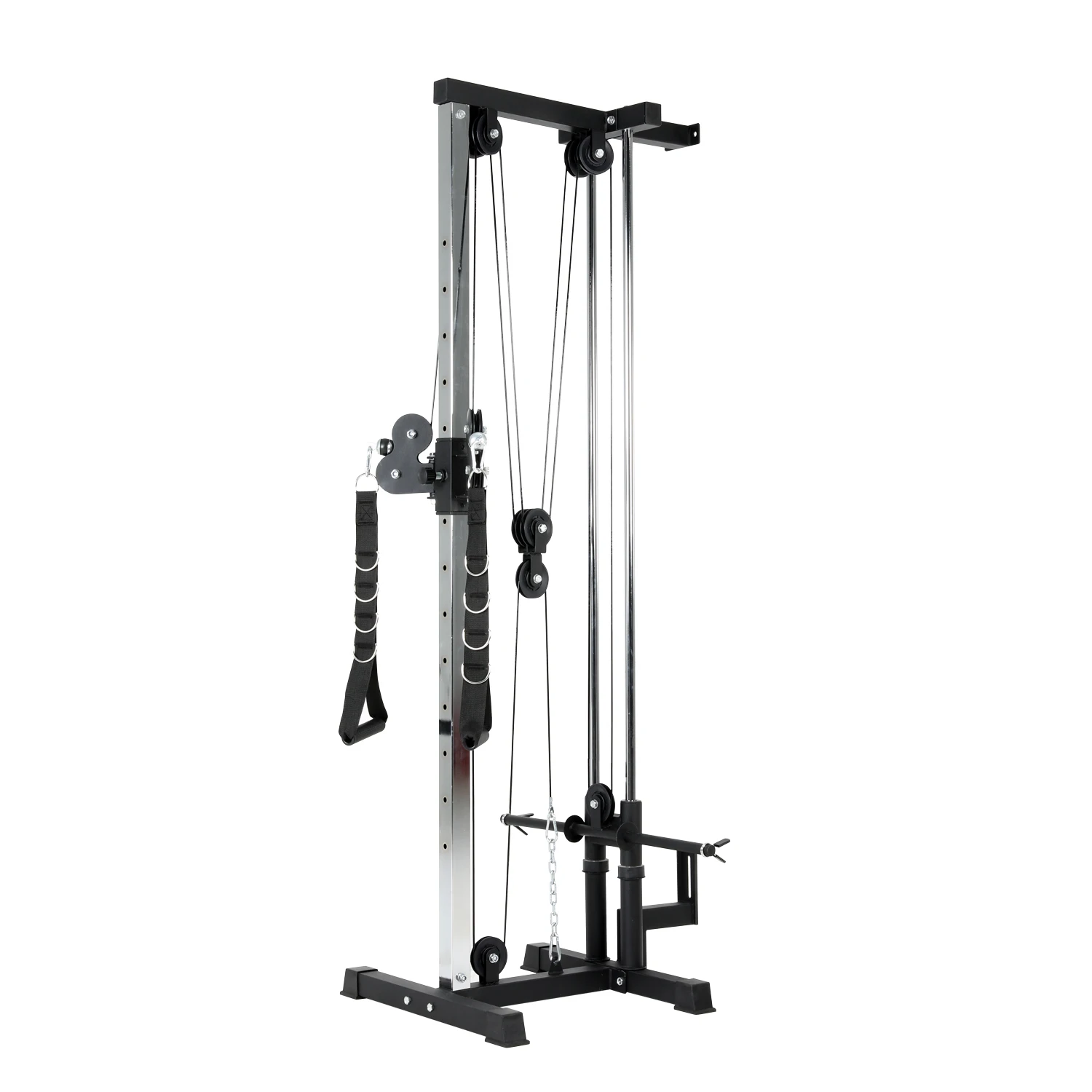 

Fitness Lat Pull Down Crossover Machine Wall Mount Cable Station With Adjustable Pulley Station