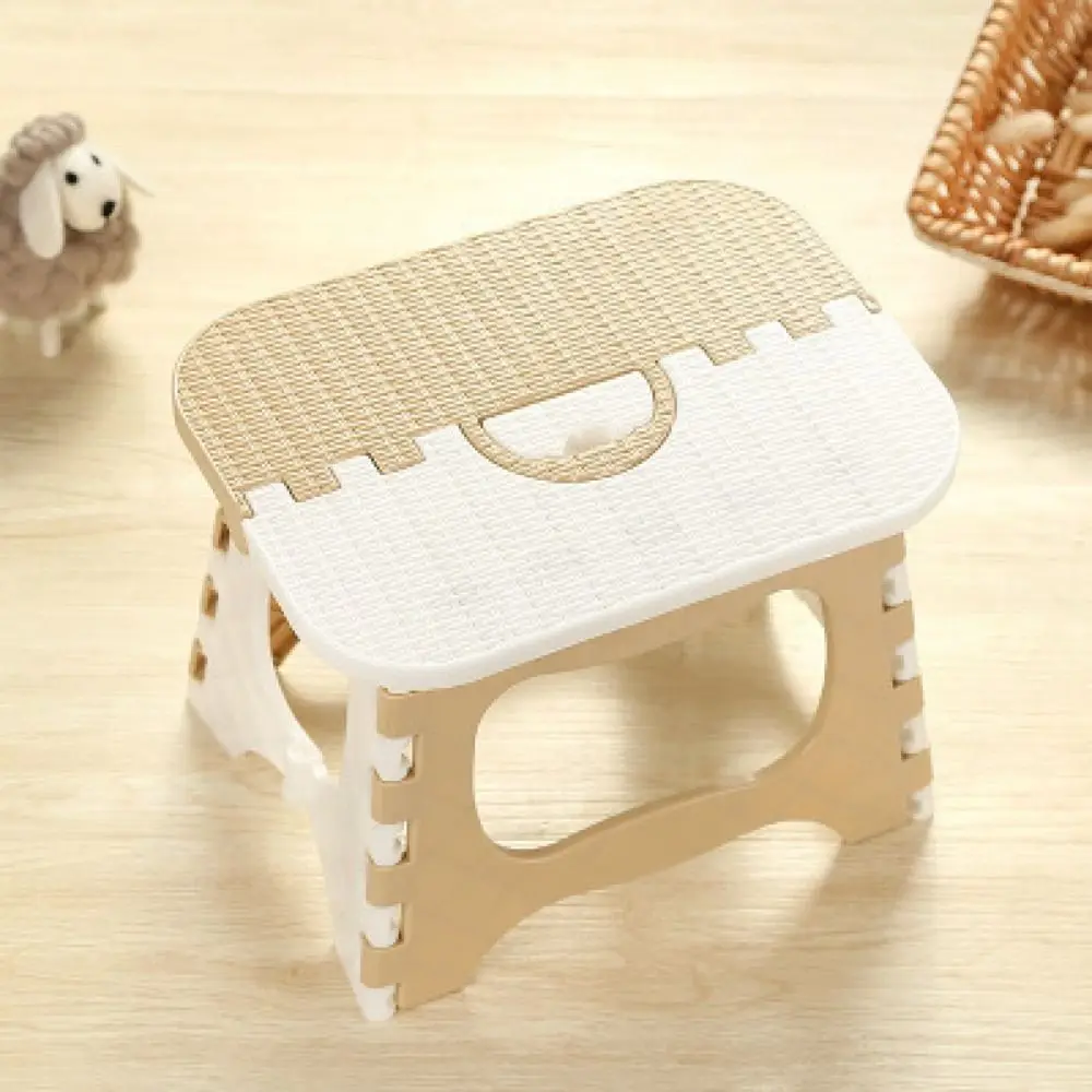 New Thickened Folding Small Stool Space-saving Lightweight Step Stool Plastic Fishing Bench