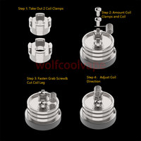 wolfcoolvape Coil Clamp vape 316 Stainless steel for Flash e-Vapor Fev V4.5S+ / Flash e-Vapor V4.5 RTA (2 PCS)