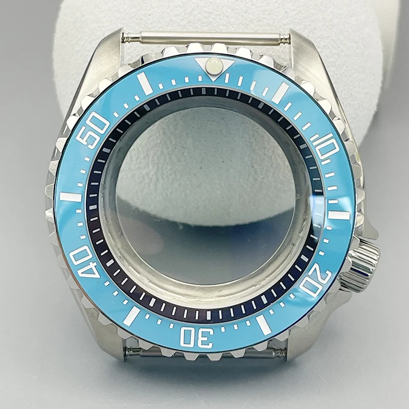 42mm NH35 Case SKX007 Watch Case With Ceramic Watch Ring Dome Double Sapphire Glass For 7S26 4R NH35 NH36 Movement 28.5mm dial