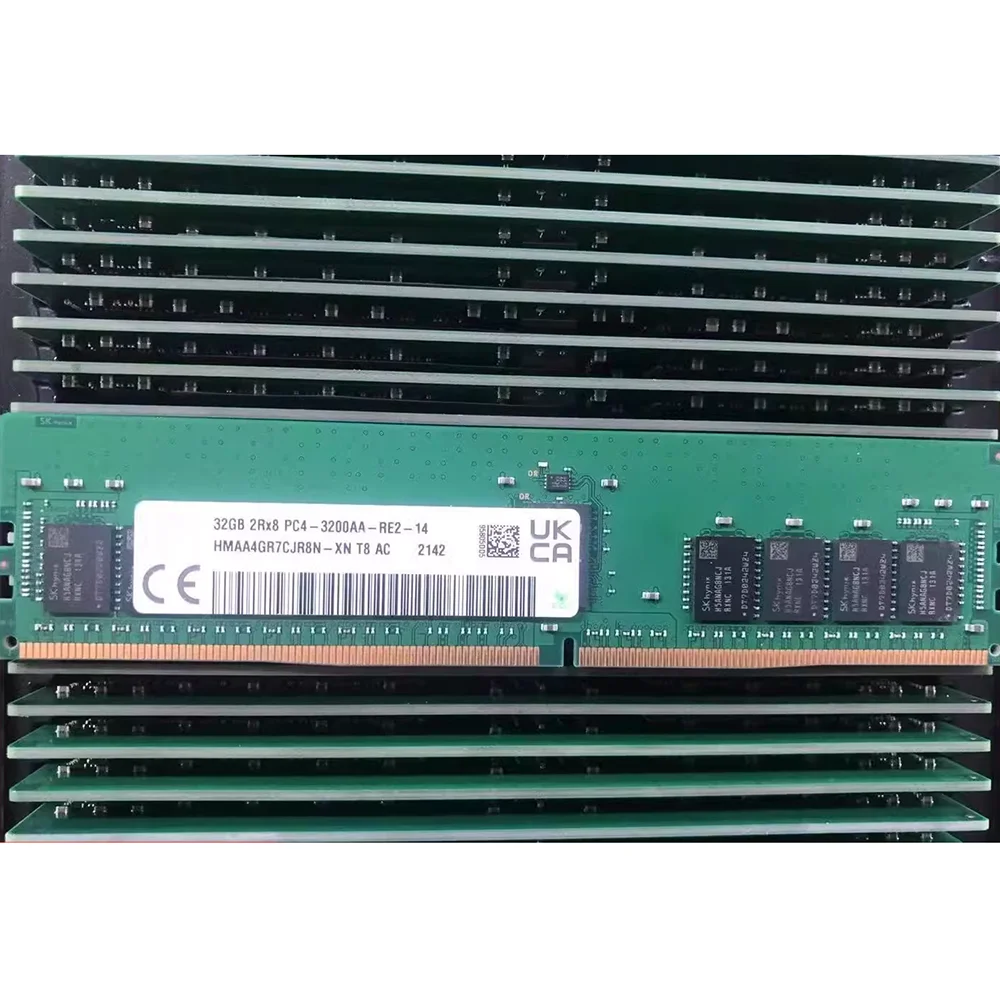 Imagem -02 - Memória de Servidor para sk Hynix Ram 64gb 64g Hmaa8gr7cjr4n-xn Ddr4 3200 Ecc Reg Pc43200aa Rdimm pc