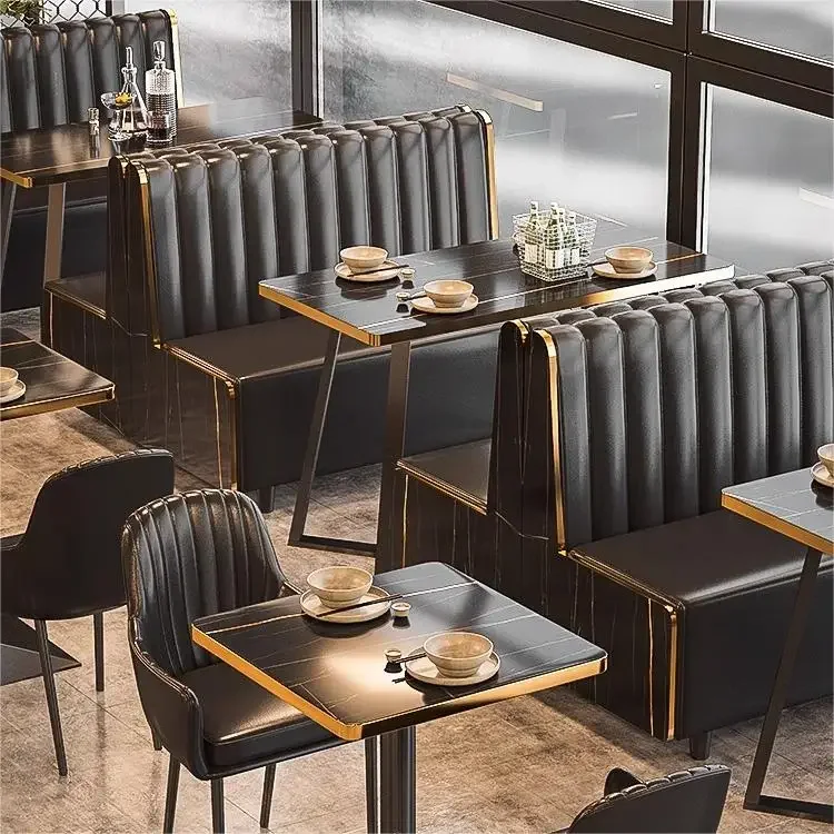 Juegos de mesa y sillas para bar, estilo retro, sofás de bar, cabinas de restaurante, mesas y sillas de cafetería