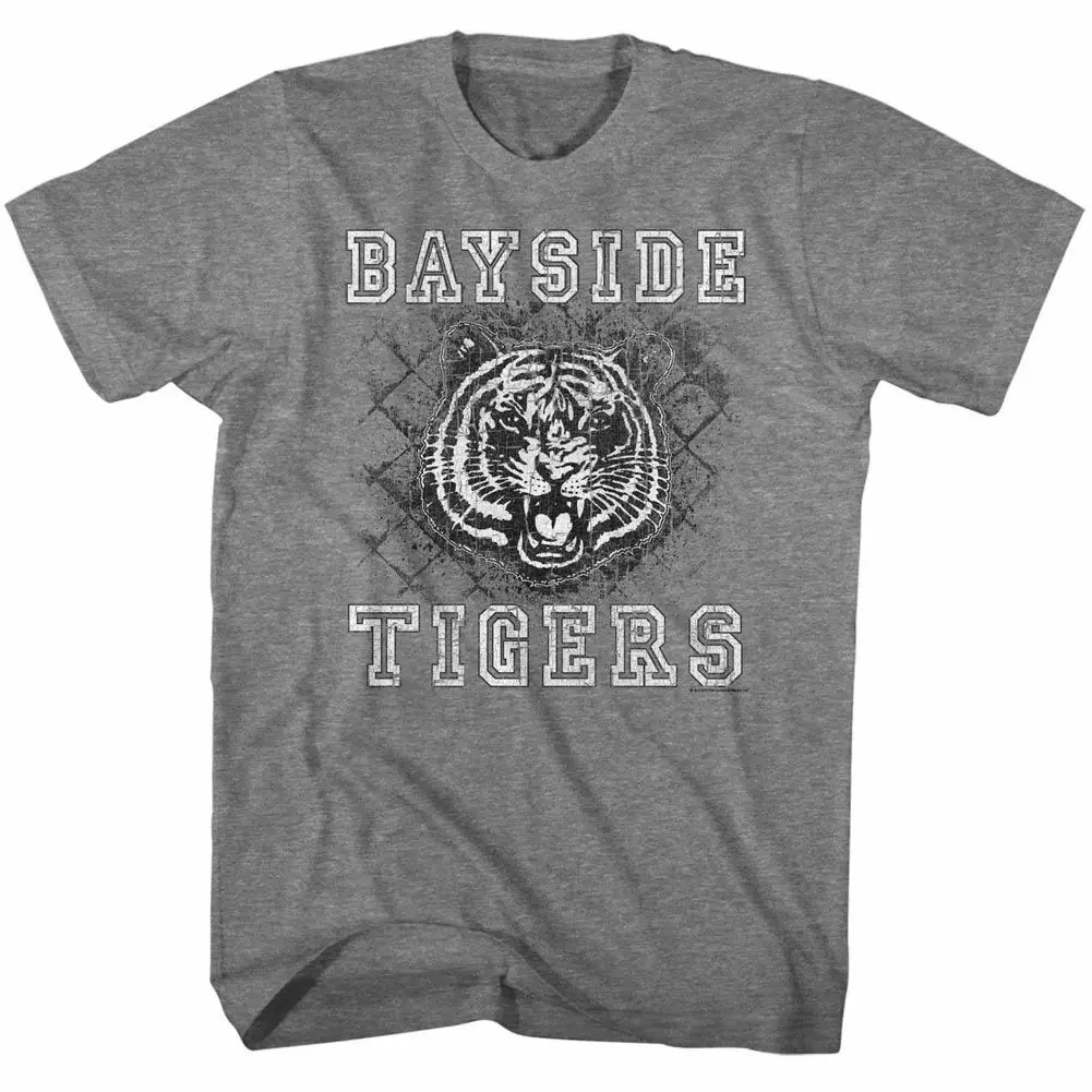 Saved By The Bell Schoolyard Tigers Graphite T Shirt