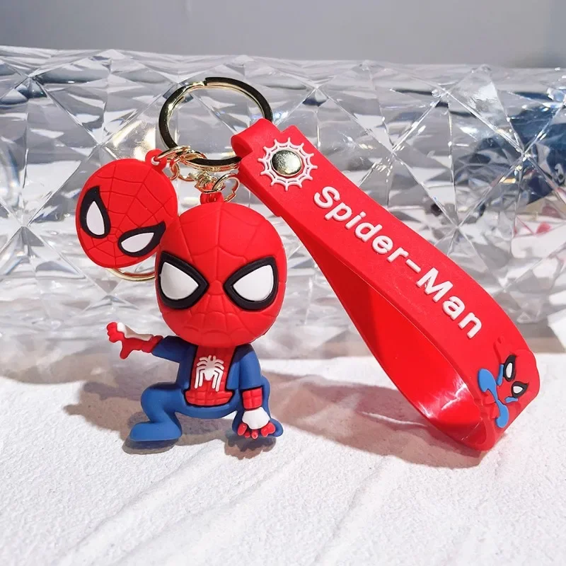 Marvel Cartoon Keychain Extraordinary Good And Evil Spider Man Keychain Backpack Personality Decoration Children's Toy Gifts