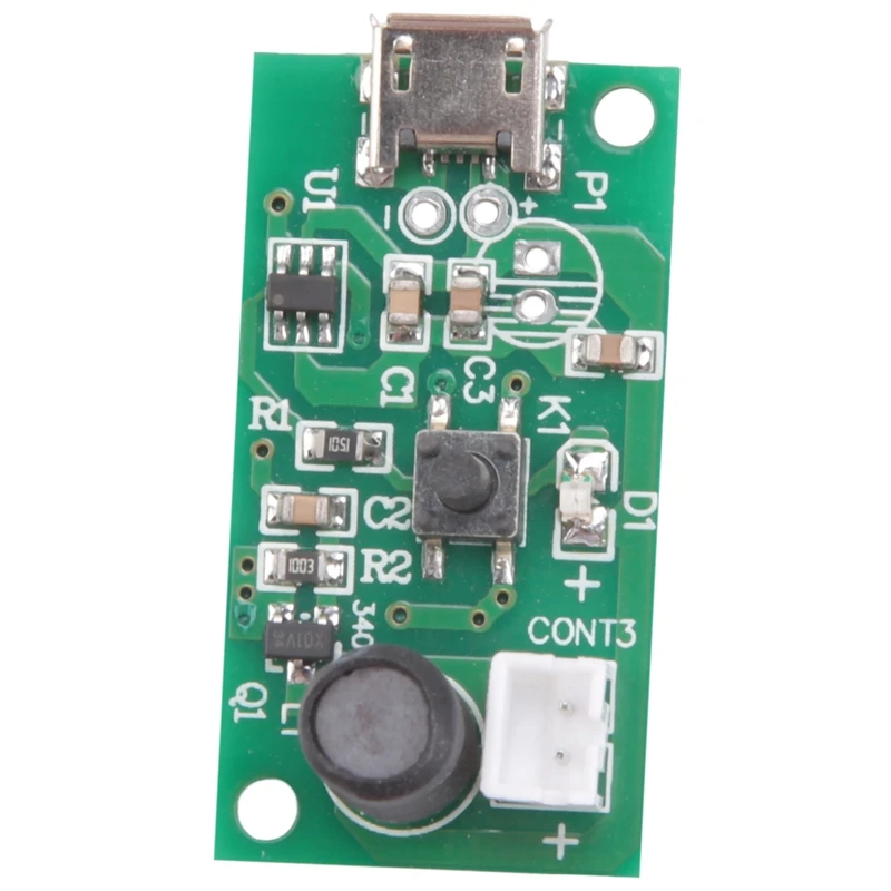 USB Mini Umidificador Névoa Driver Circuit Board, nebulizador atomização, Filme Atomizador Folha, Kits DIY, 2pcs