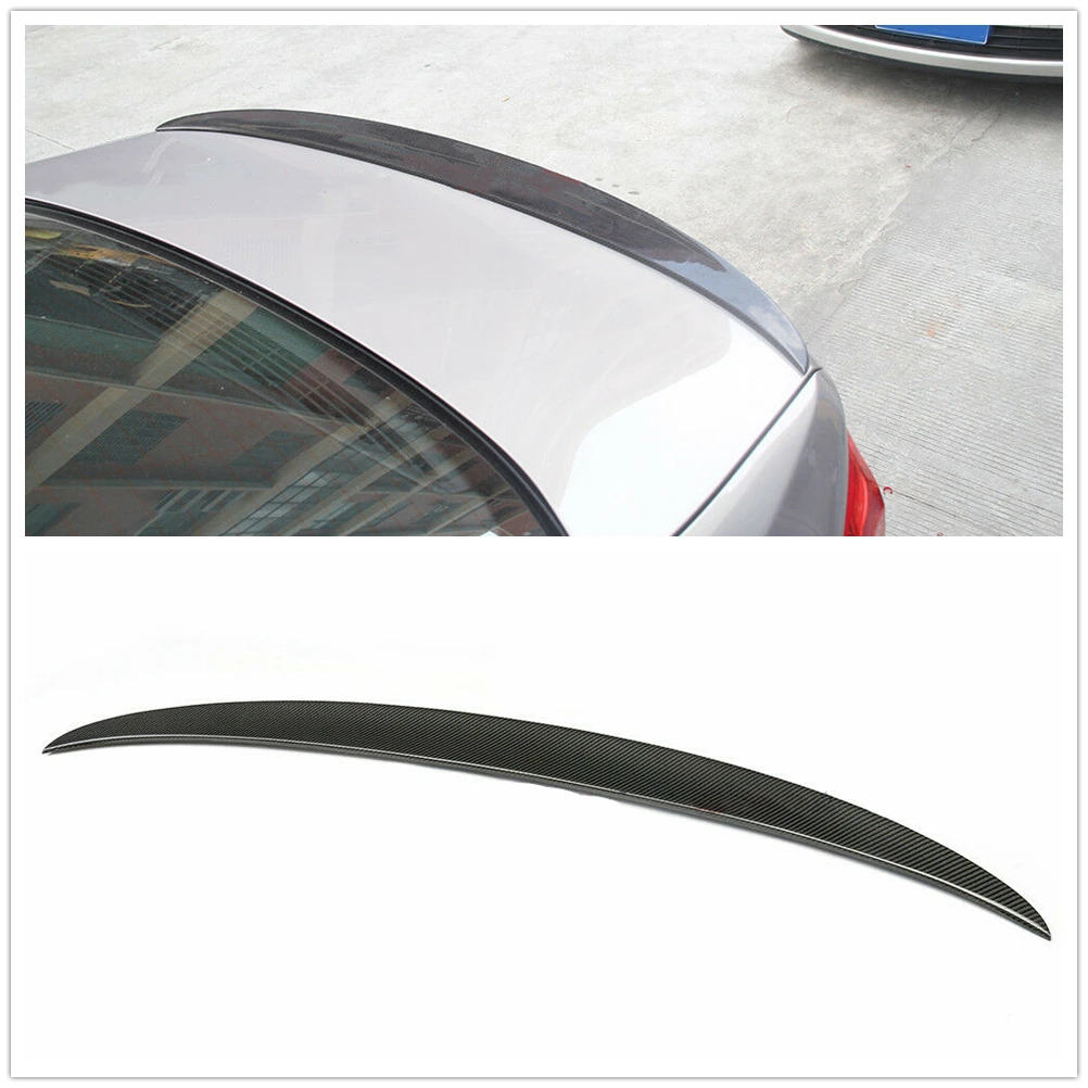 

For BMW 5 Series G30 G38 & F90 M5 2017-2023 520i 530i 540i Sedan P Style Carbon Fiber Trunk Lid Rear Spoiler Wing Lip Splitter