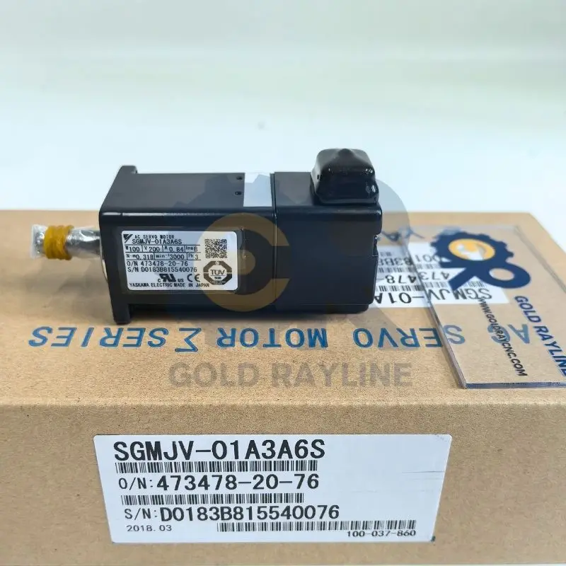 New In Box SGMJV-01A3A6S Yaskawa Servo Motor 1 Year Warranty