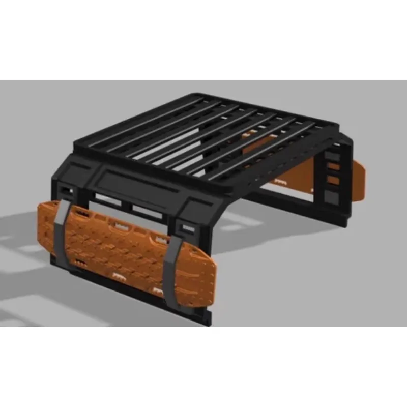 Rear Roll Bar Roof Rack Cage For MN82 1/12 RC Car LC79 Pickup Truck,  Upgrade Parts for MN82 Land Cruiser Crawler Model