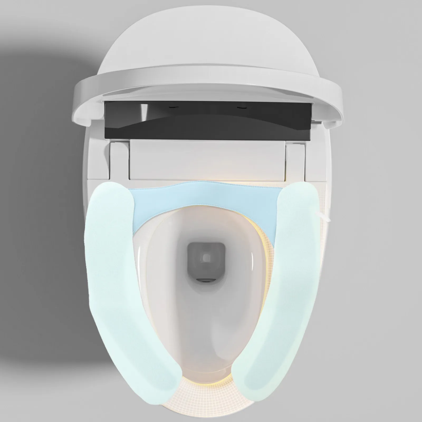 

Подогреваемая накладка на сиденье унитаза Smart 10W с низким энергопотреблением, нескользящая, с рельефным узором, теплая накладка для ванной комнаты