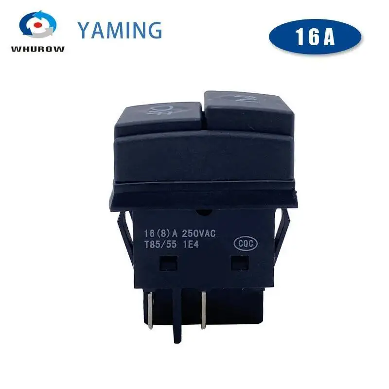 غسالة محمولة مفتاح بـزر دفع أربعة أرجل 2 موقف ON-OFF أحمر أخضر أسود آلة غسل سيارات 16A الاتصال الفضي