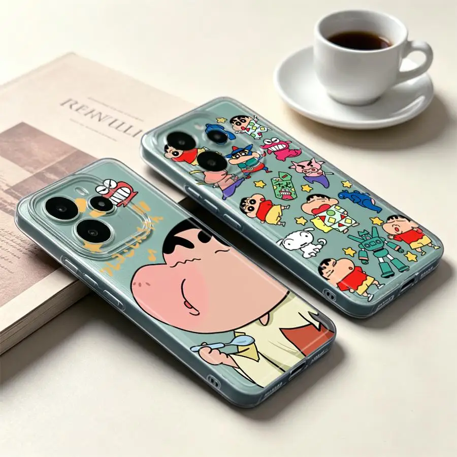 Coole Shin-ChanS Weiche Handyhülle für Xiaomi Redmi Note 15 12S A4 11S Note 13 14 Pro Plus 13C 10S 14C 9 10 12 11
