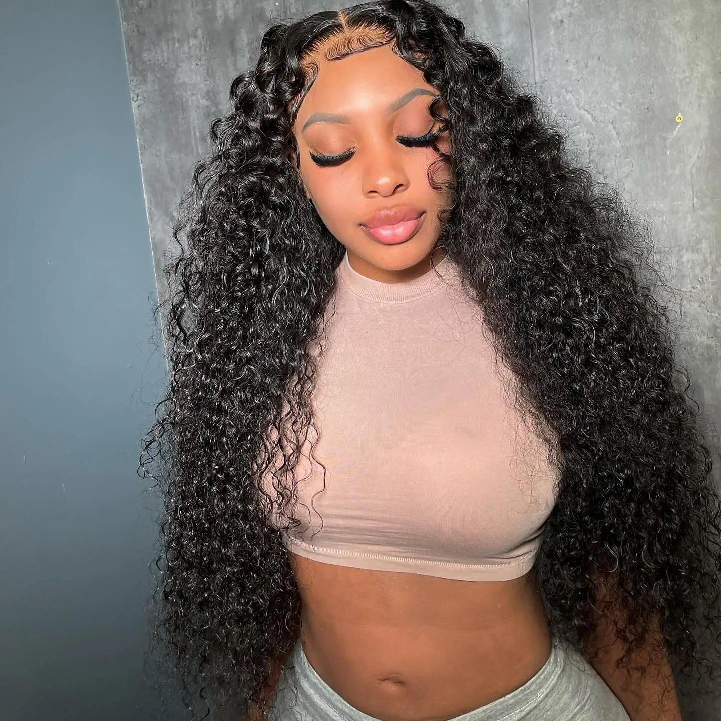 

Прозрачный парик из натуральных волос с глубокой волной, 40-44 дюйма, 13x6 HD, с предварительно выщипанной линией роста волос, для женщин, свободные кудри, парик с фронтальной волной Water Wave