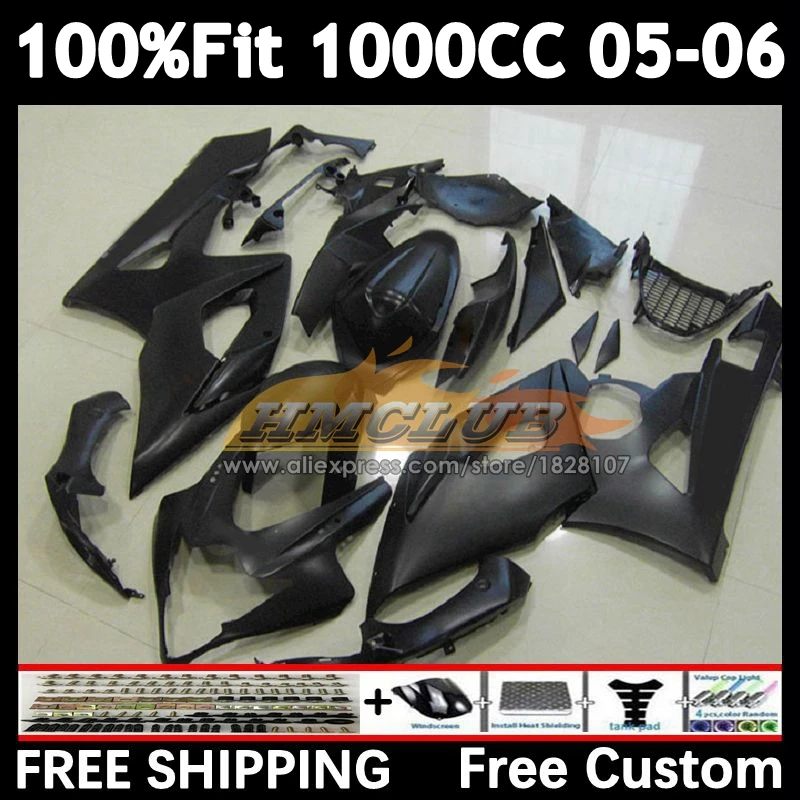 Injection Body For SUZUKI matte black GSXR-1000 GSXR 1000 CC 2005 2006 28No.95 GSX-R1000 1000CC K5 GSXR1000 05 06 OEM Fairings