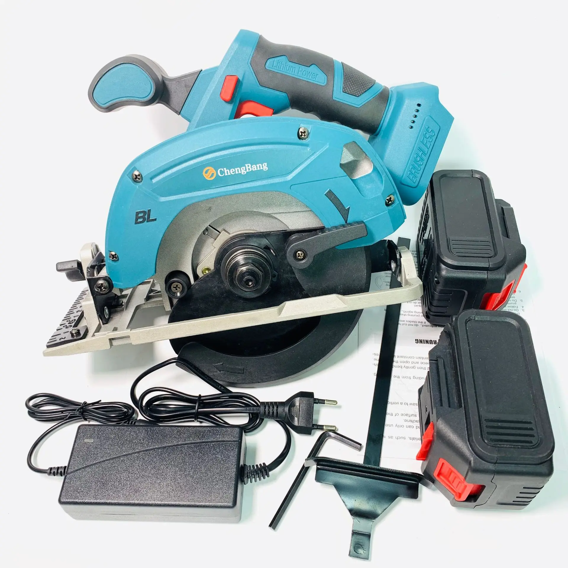 Lithium rechargeable electric brushless electric circular saw 165 mm portable cutting machine charging saw Makita Battery