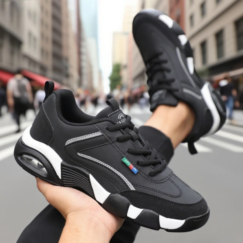 Sepatu Musim Semi Musim Gugur Pria Sepatu Lari Modis Anti-selip Nyaman Sepatu Hiking Penyerap Guncangan Luar Ruangan Sepatu Pelatih Pria Tenis