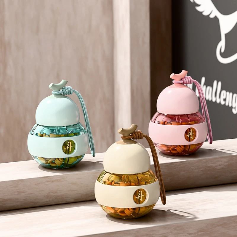 

Mini Gourd Shaped Medicine Box Portable Compact Travel-Friendly Tablet Storage Daily Pill Organizer Container