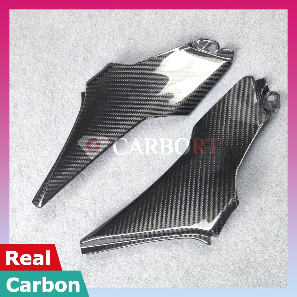 

For Kawasaki Z900 Carbon Fiber Seat Side Upper Fairing Cowl 2018 2019 2020 2021 2022 Guard Protection Cover Panel Protector Part